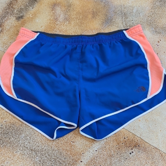 The North Face | Blue and Neon Pink Athletic Shorts Size XL - Picture 1 of 6